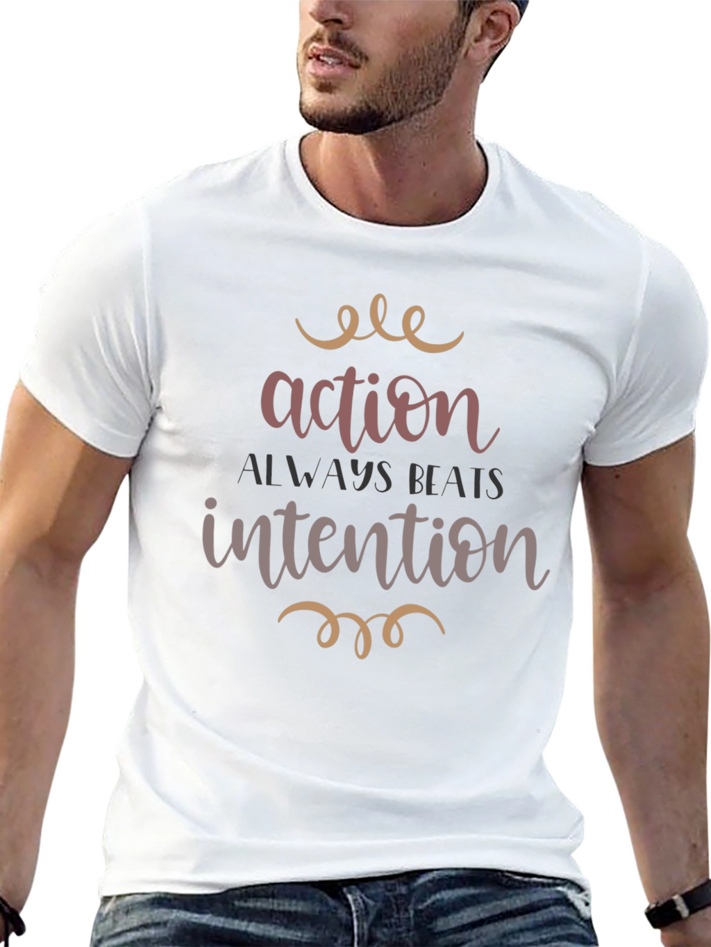 Action Beats Intention Graphic Tee