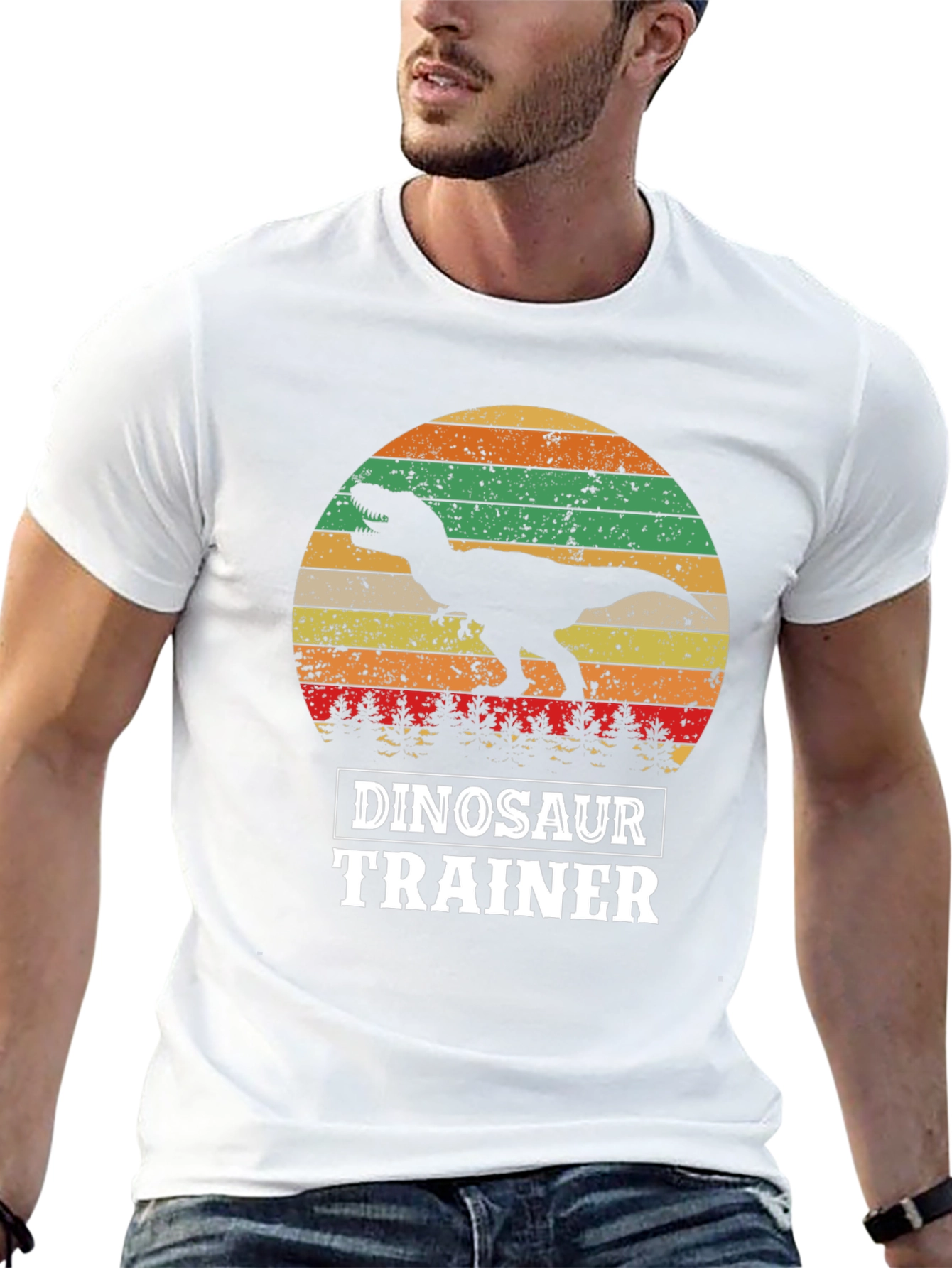Dinosaur Trainer T-Shirt - Retro T-Rex Design