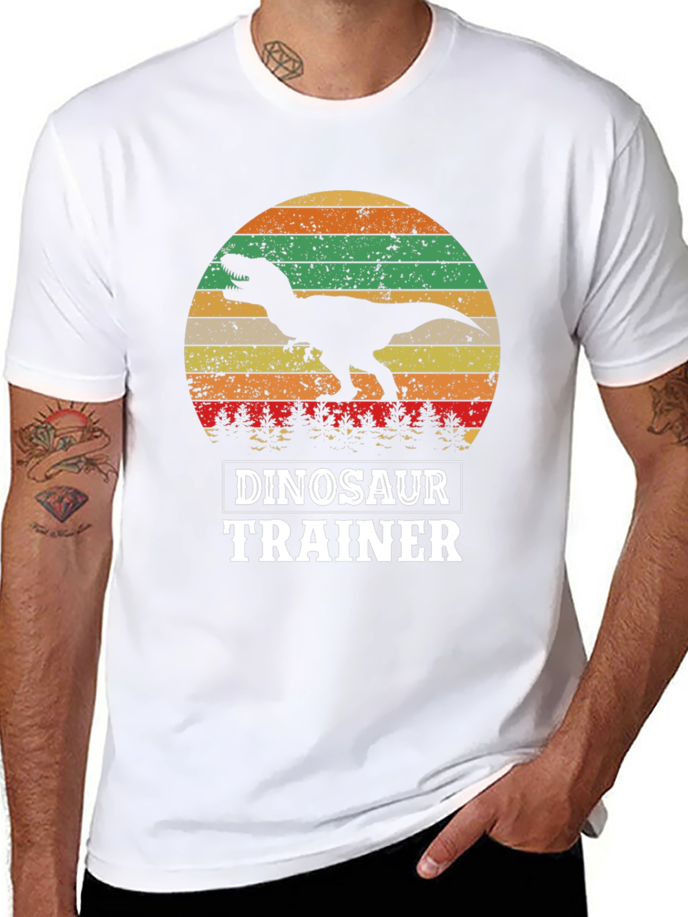 Dinosaur Trainer T-Shirt - Retro T-Rex Design