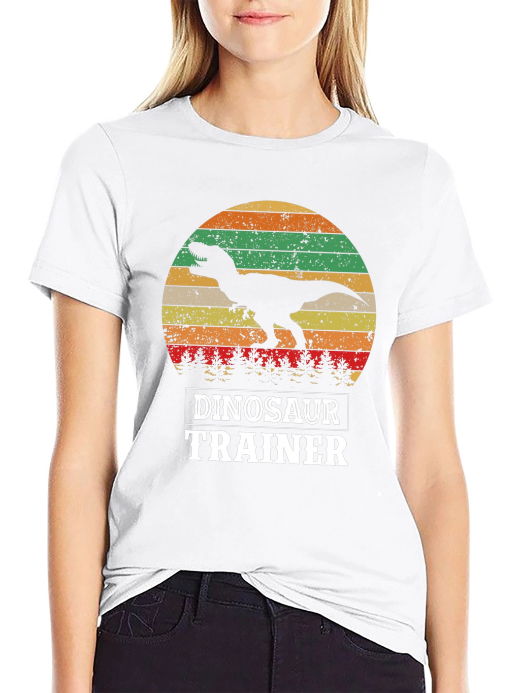 Dinosaur Trainer T-Shirt - Retro T-Rex Design