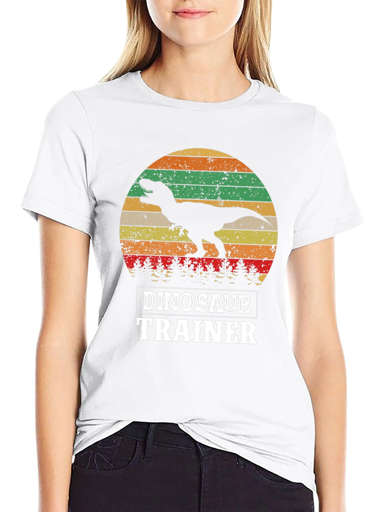 Dinosaur Trainer T-Shirt - Retro T-Rex Design