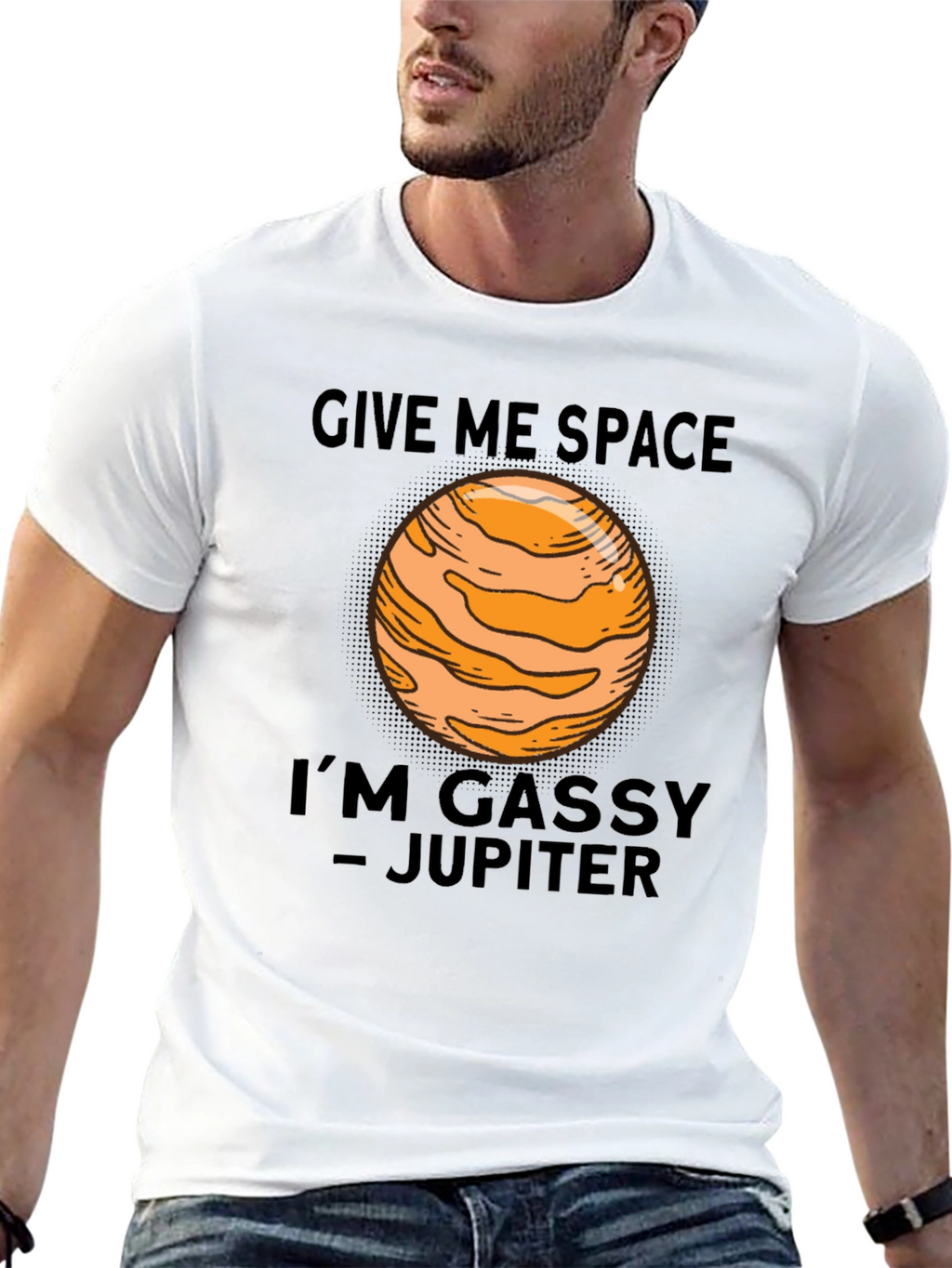 Gassy Jupiter Space Humor T-Shirt