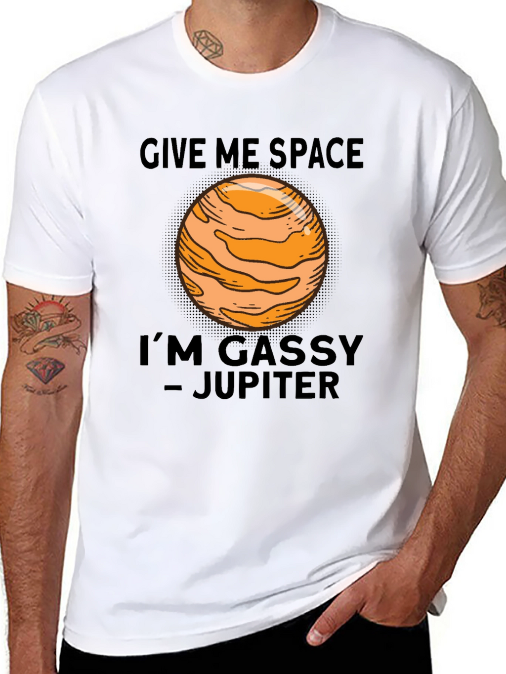 Gassy Jupiter Space Humor T-Shirt