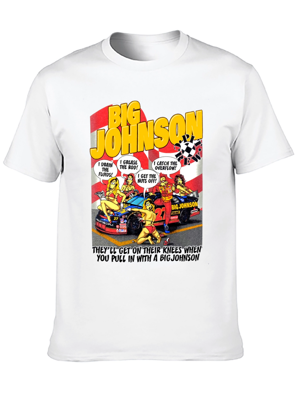 Big Johnson Crew T-Shirt - Funny Car Humor