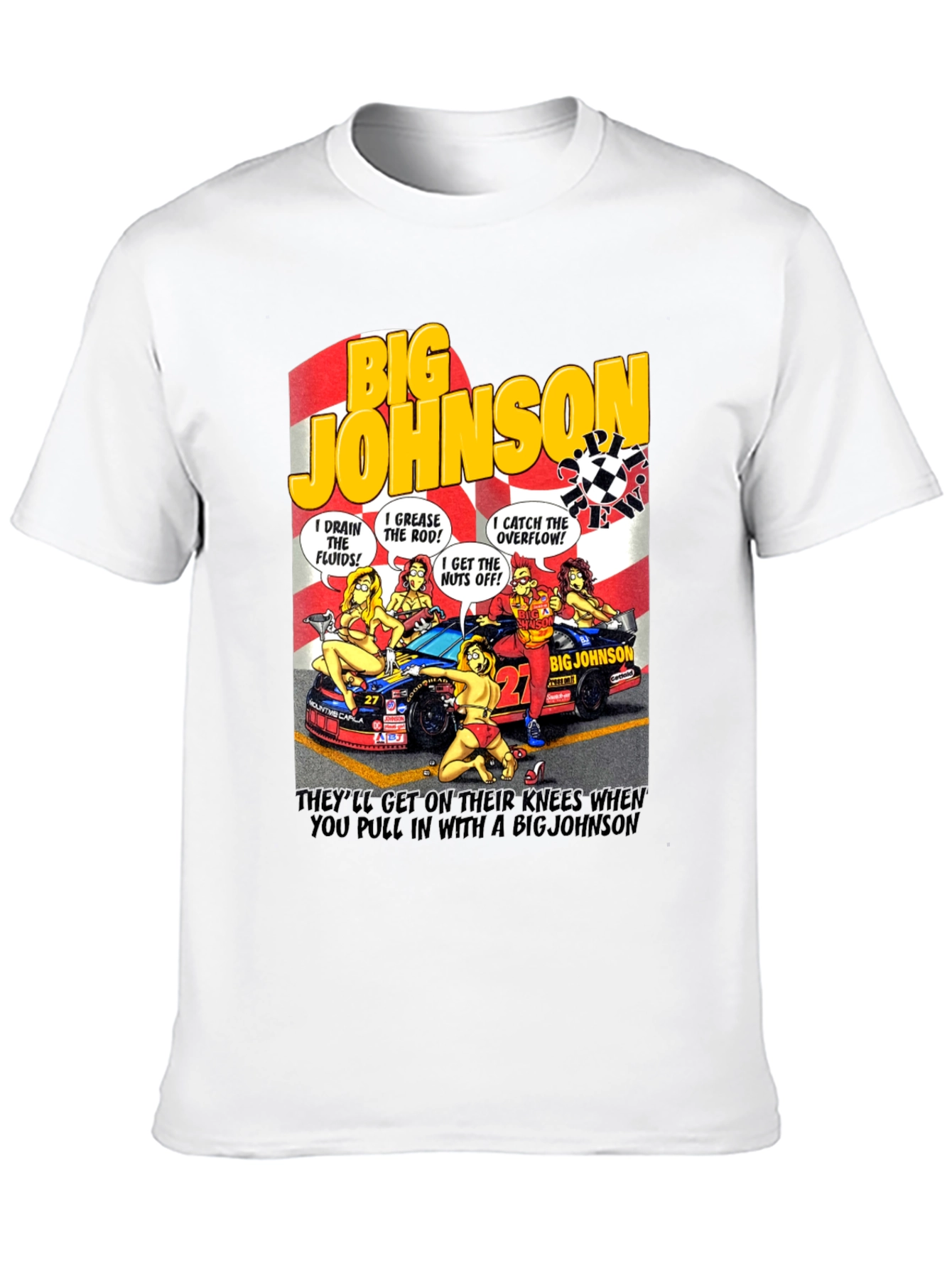 Big Johnson Crew T-Shirt - Funny Car Humor