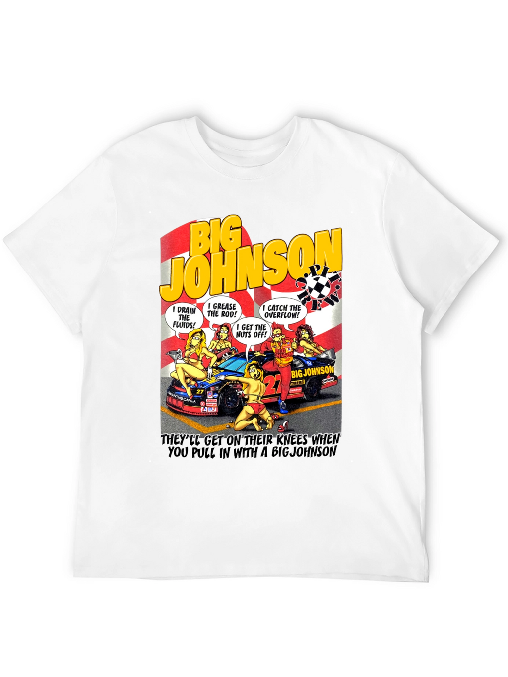 Big Johnson Crew T-Shirt - Funny Car Humor
