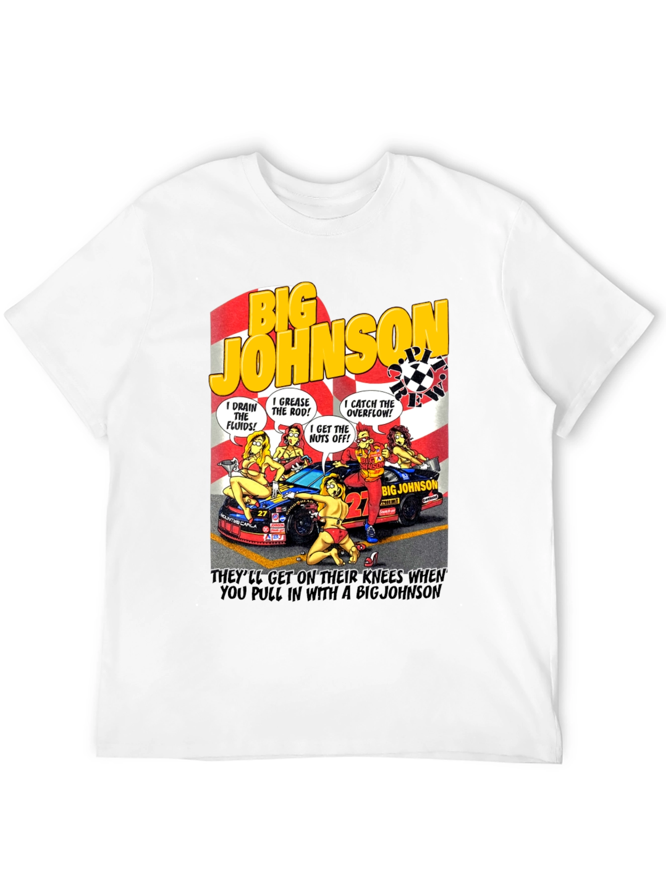 Big Johnson Crew T-Shirt - Funny Car Humor