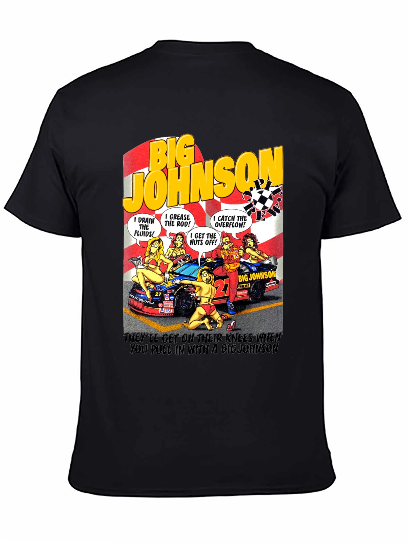 Big Johnson Crew T-Shirt - Funny Car Humor