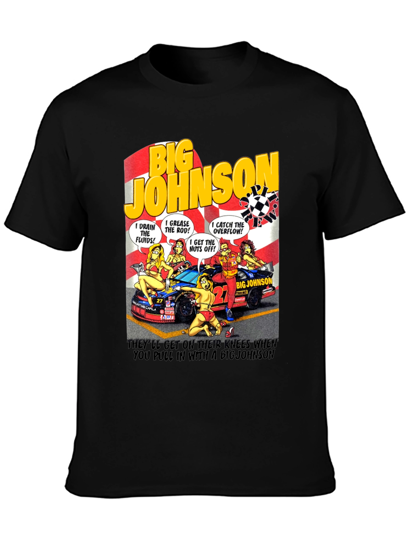Big Johnson Crew T-Shirt - Funny Car Humor