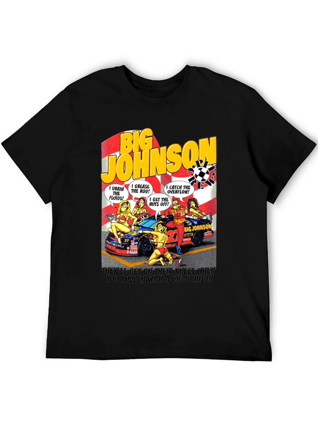 Big Johnson Crew T-Shirt - Funny Car Humor