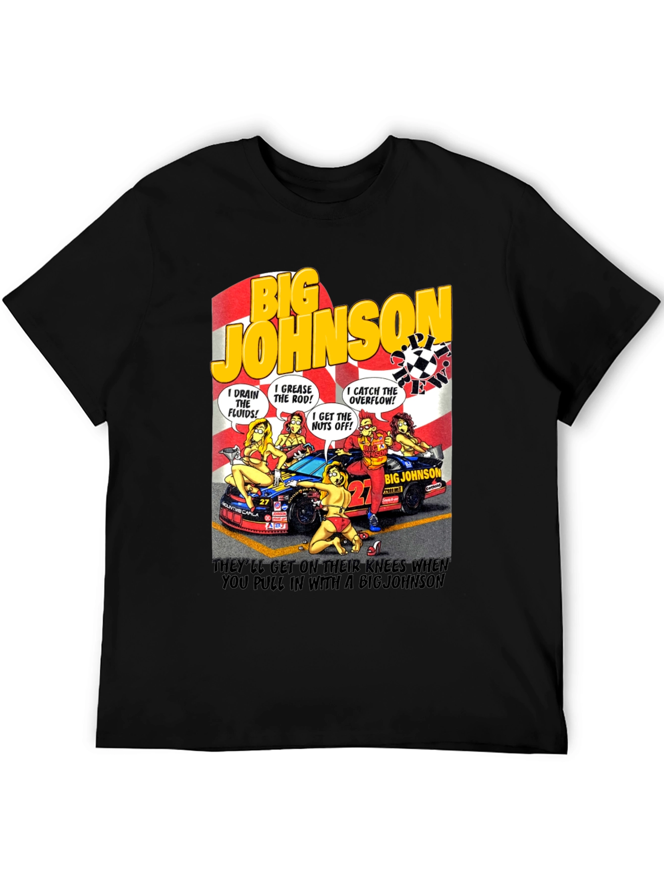 Big Johnson Crew T-Shirt - Funny Car Humor