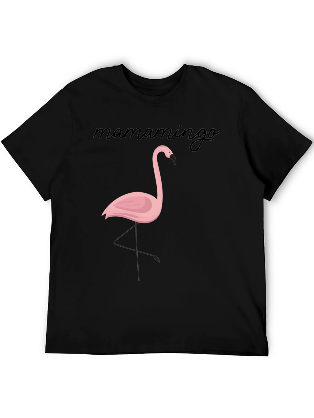 Mamamingo Flamingo Graphic Tee - Black