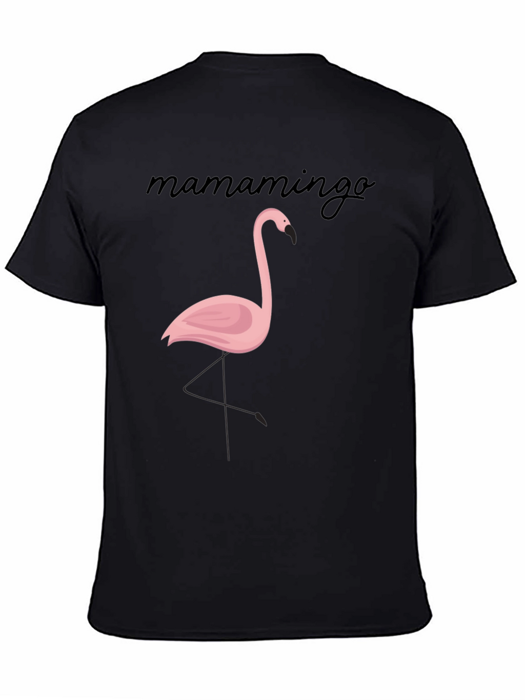 Mamamingo Flamingo Graphic Tee - Black