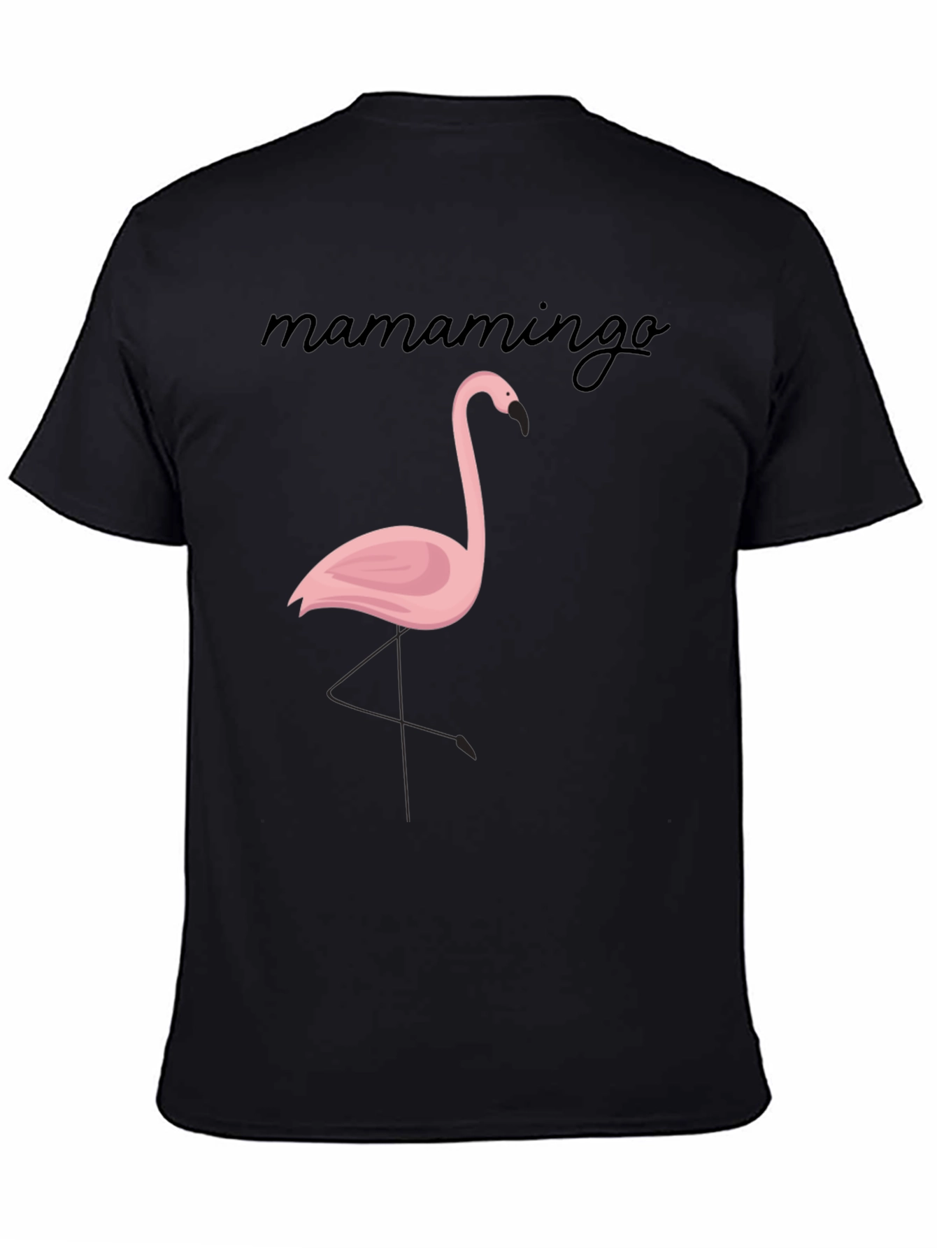Mamamingo Flamingo Graphic Tee - Black