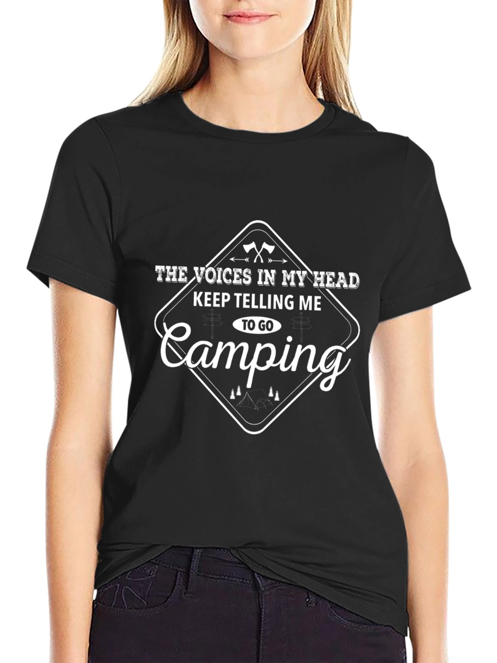 Camping T-Shirt - Voices In My Head - Adventure