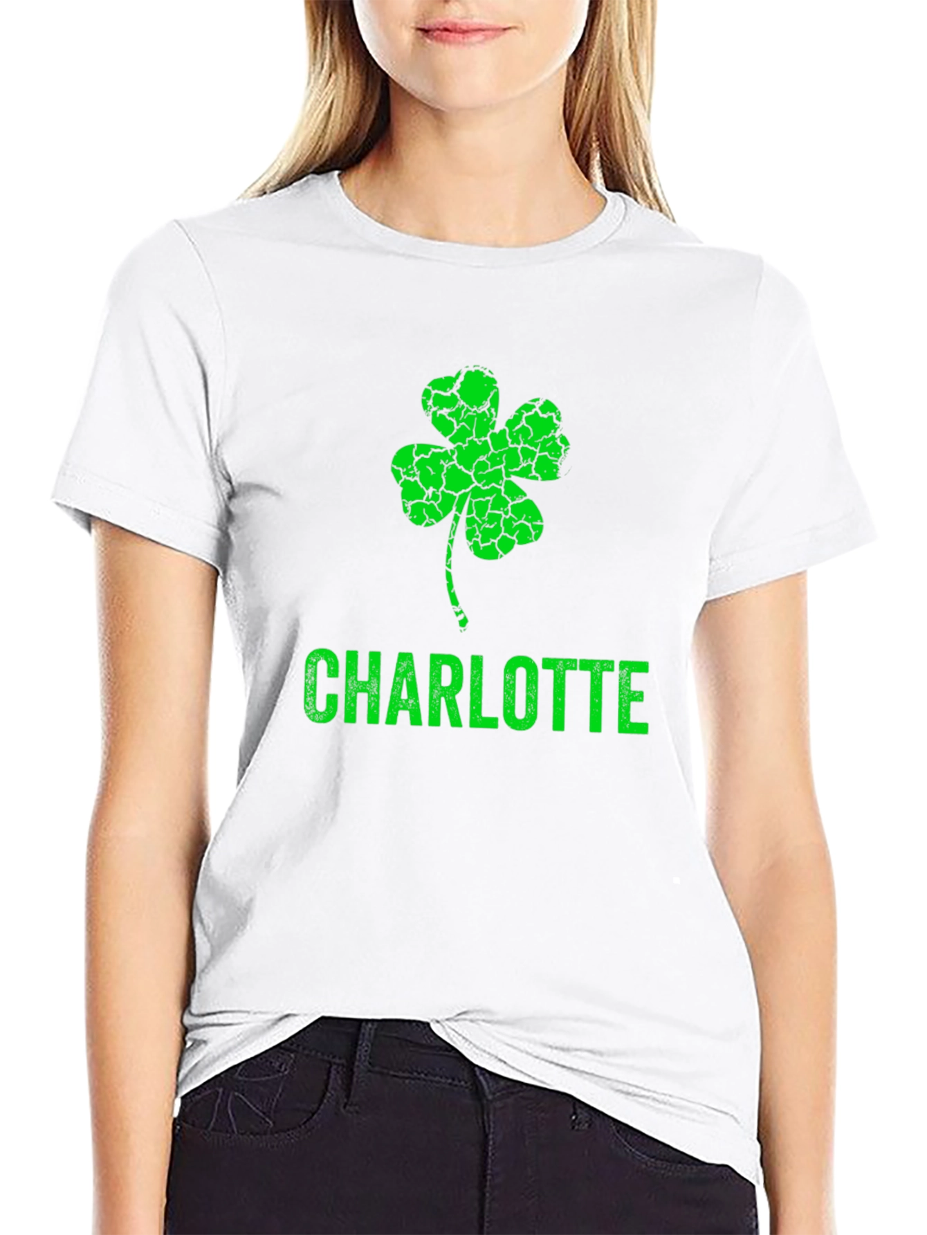 St. Patricks Day Charlotte Shamrock T-Shirt