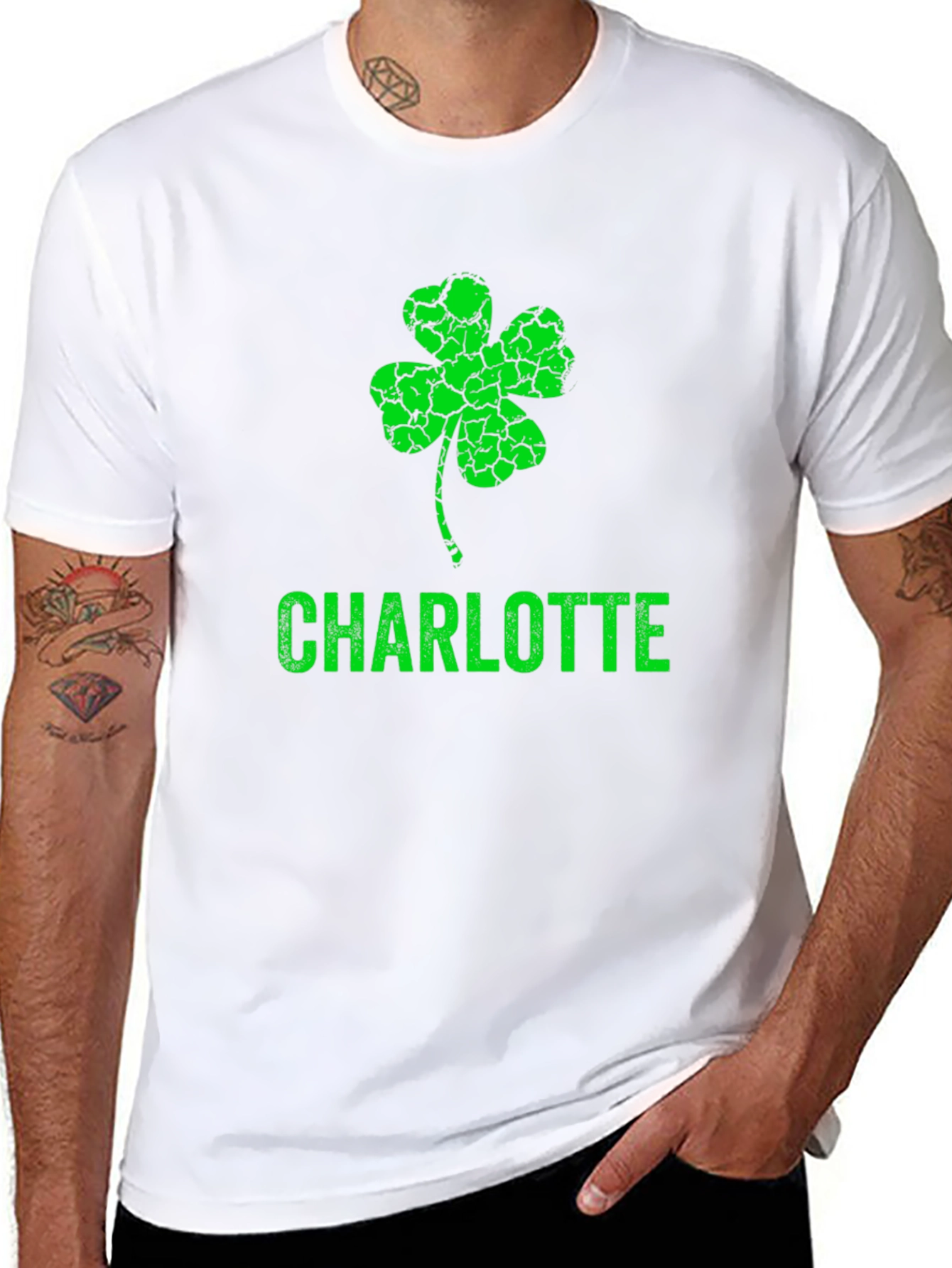 St. Patricks Day Charlotte Shamrock T-Shirt