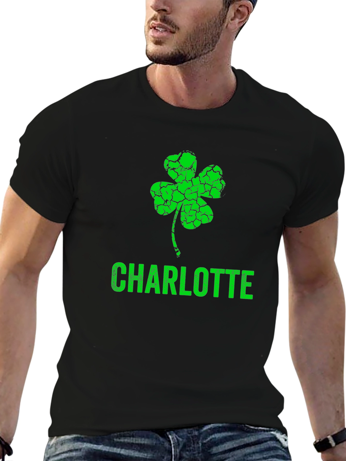 St. Patricks Day Charlotte Shamrock T-Shirt