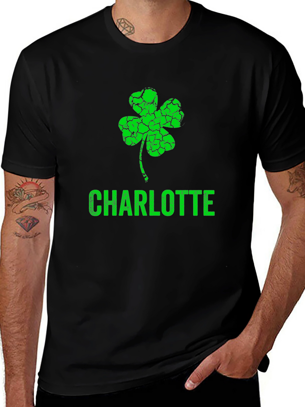 St. Patricks Day Charlotte Shamrock T-Shirt