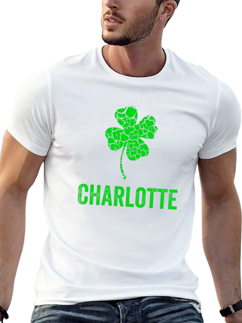 St. Patricks Day Charlotte Shamrock T-Shirt