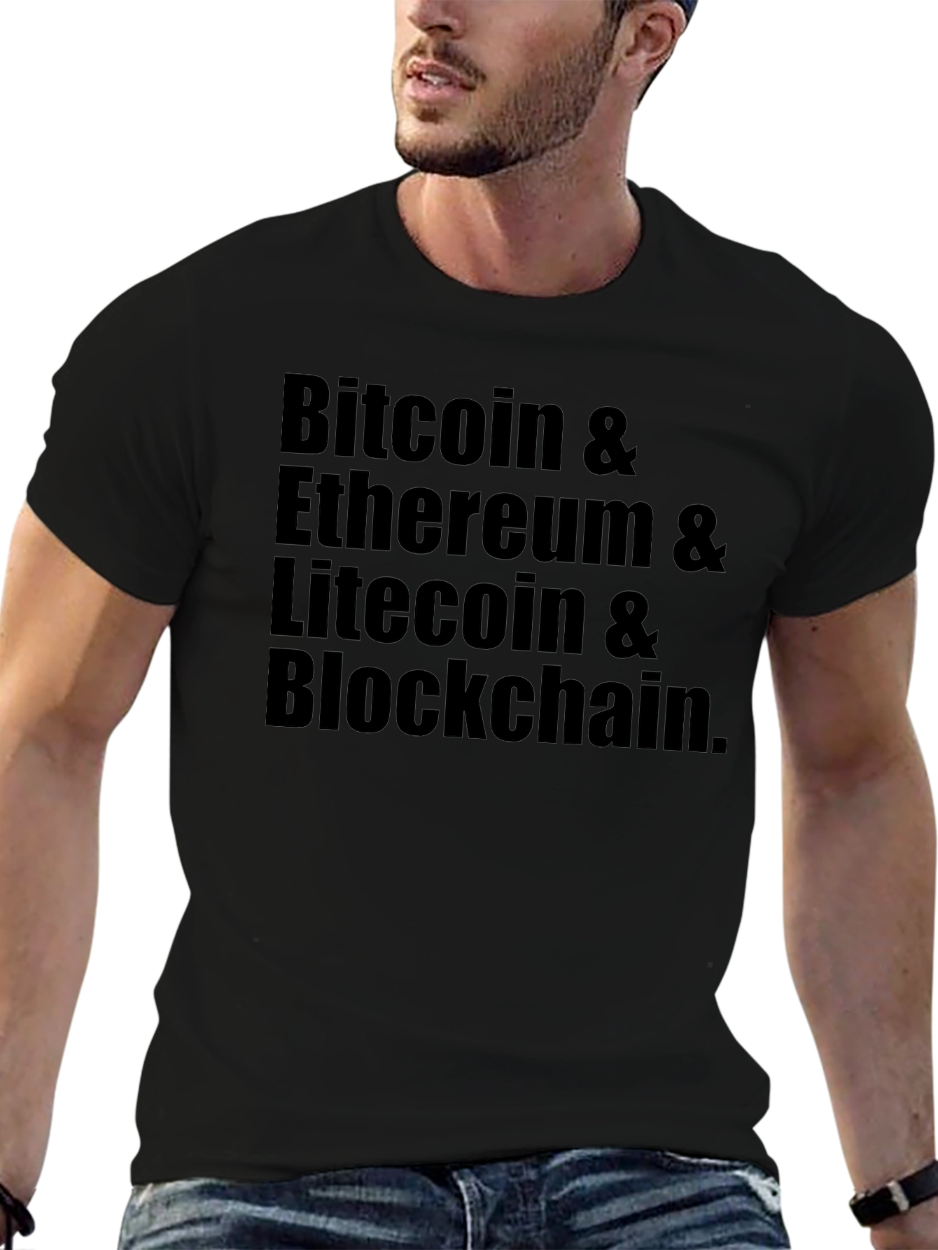Bitcoin & Ethereum T-Shirt - Cryptocurrency Tee