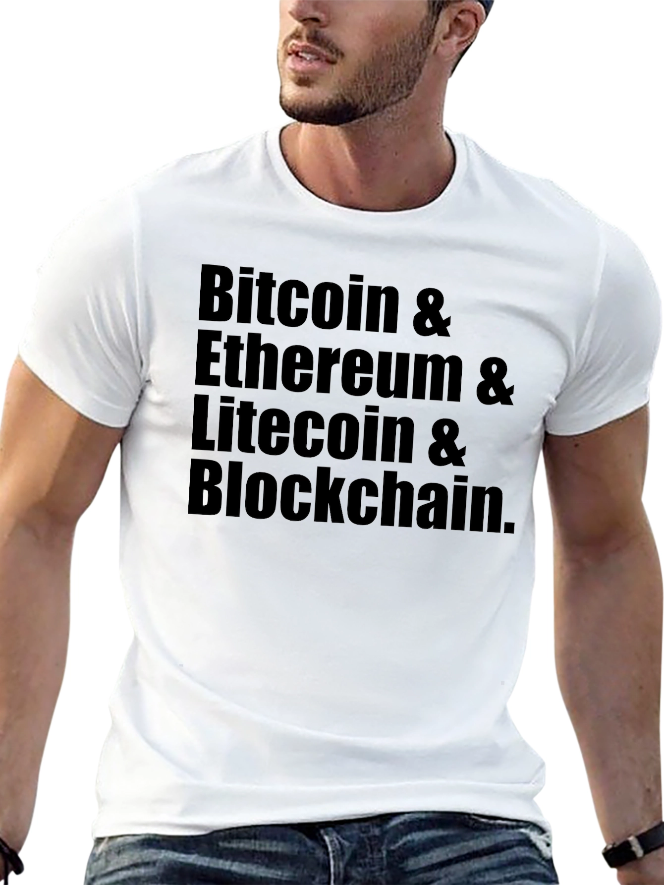 Bitcoin & Ethereum T-Shirt - Cryptocurrency Tee