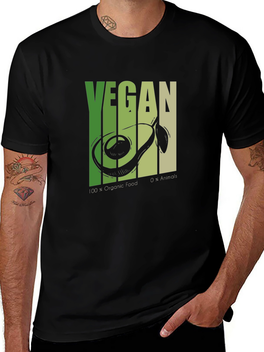 Vegan Avocado Graphic T-Shirt