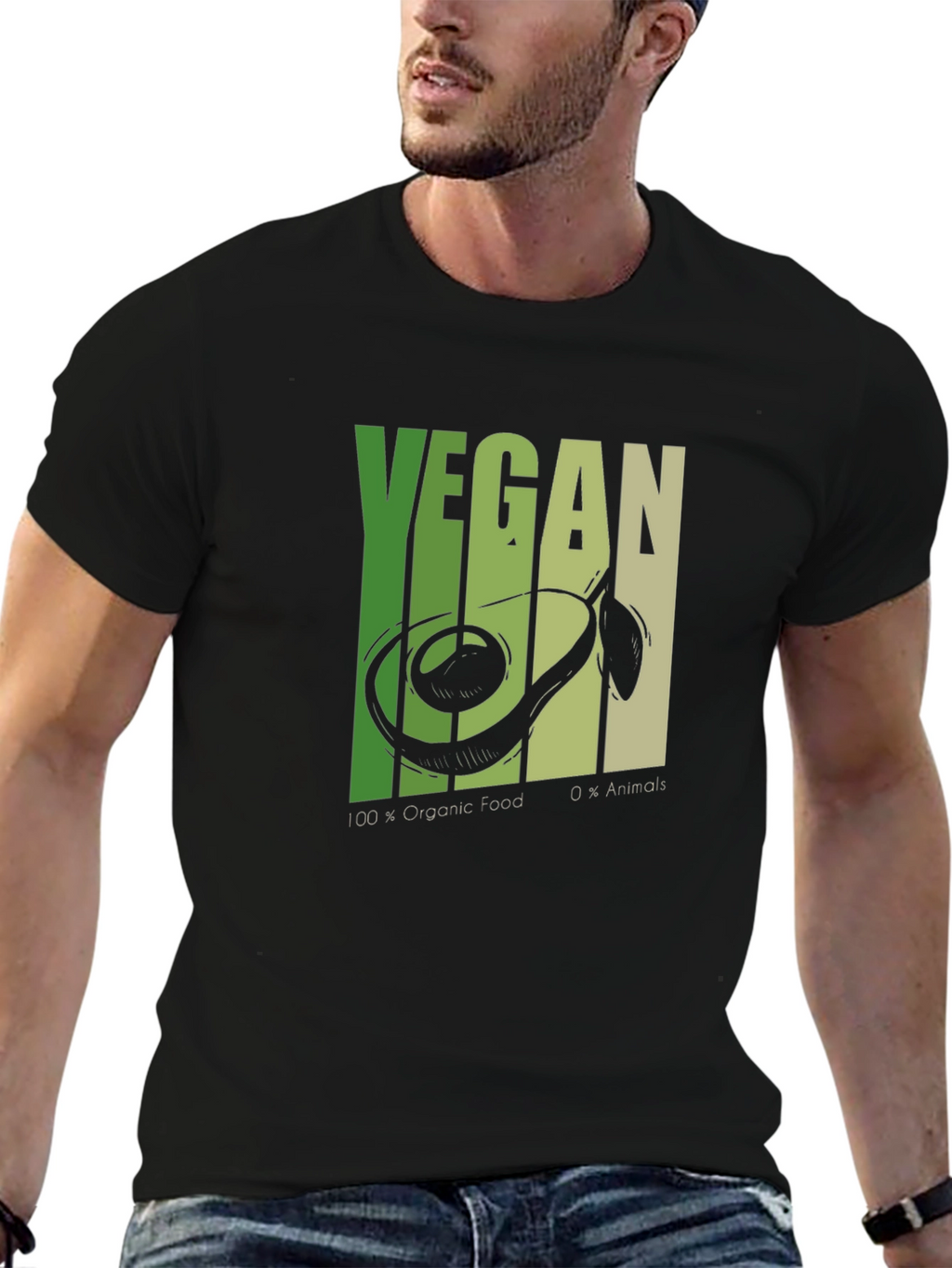 Vegan Avocado Graphic T-Shirt