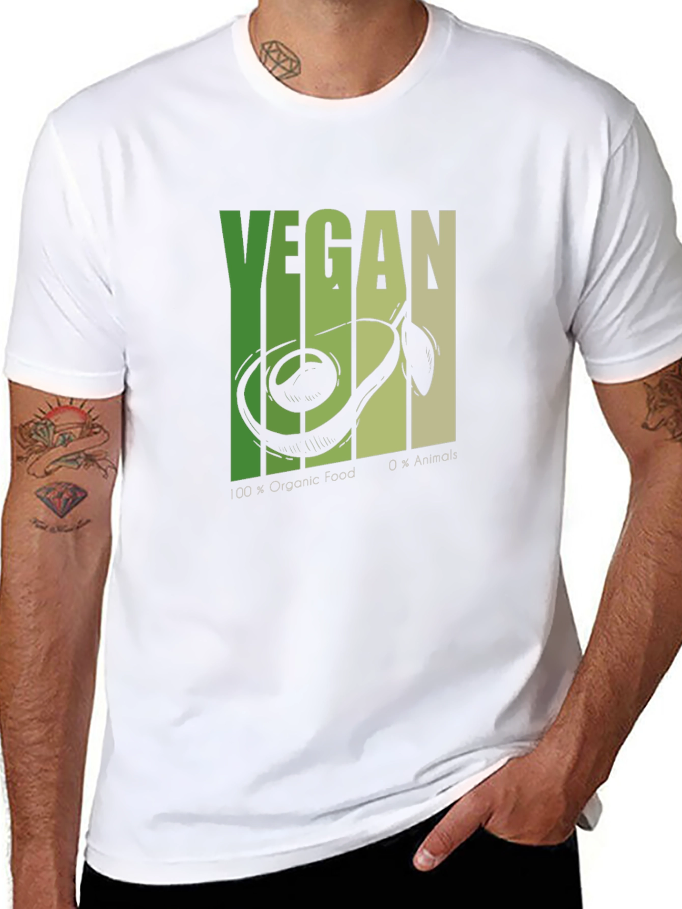 Vegan Avocado Graphic T-Shirt
