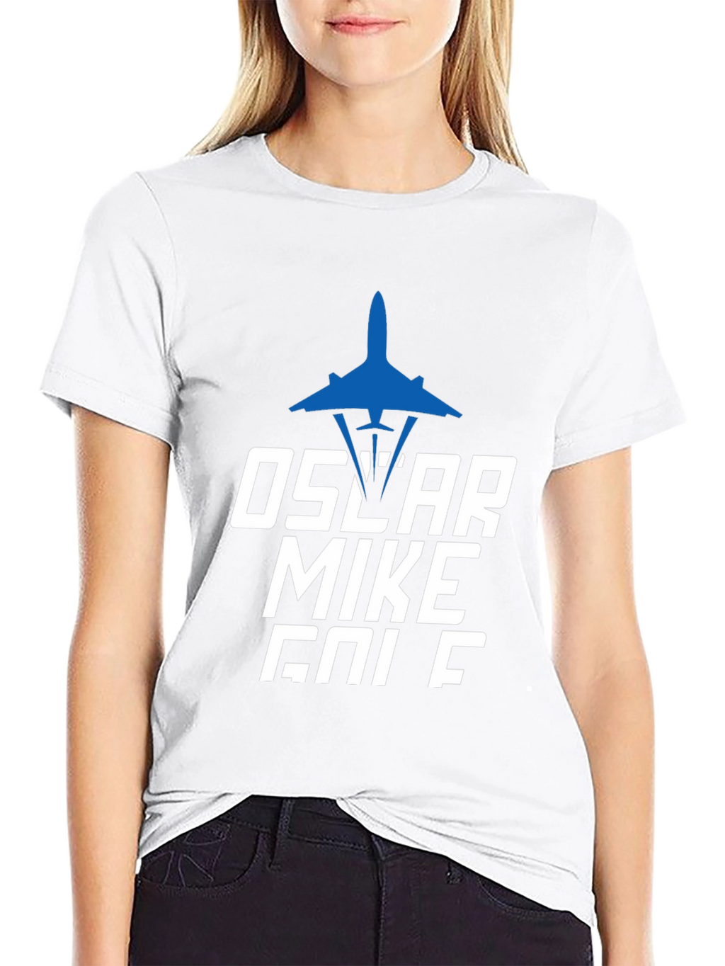 Oscar Mike Golf Graphic T-Shirt - Pilot Design