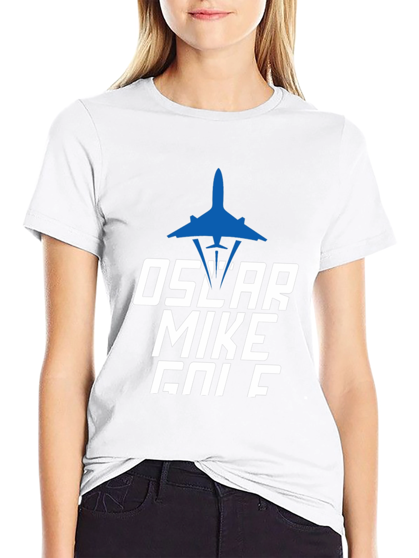Oscar Mike Golf Graphic T-Shirt - Pilot Design