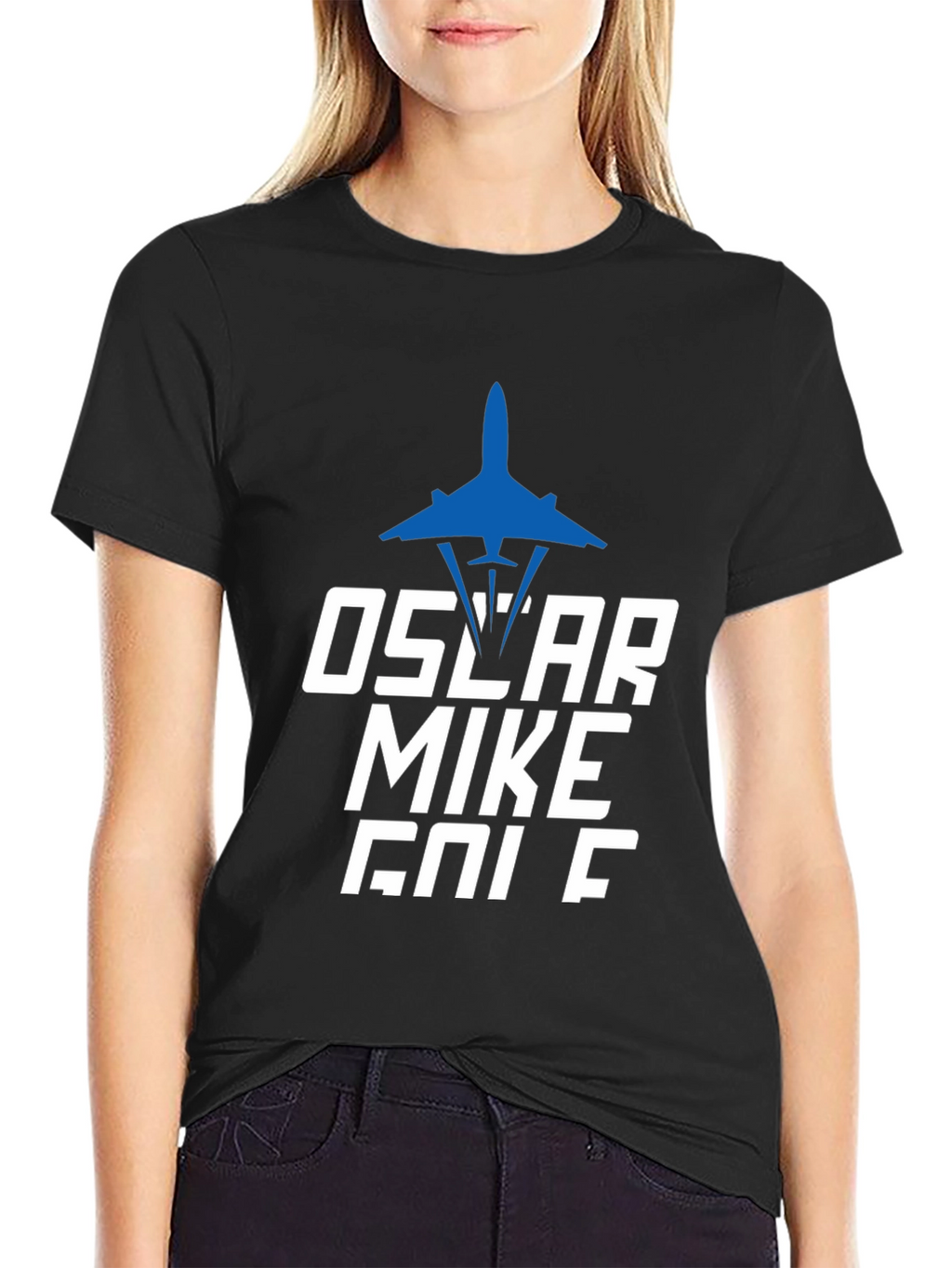Oscar Mike Golf Graphic T-Shirt - Pilot Design