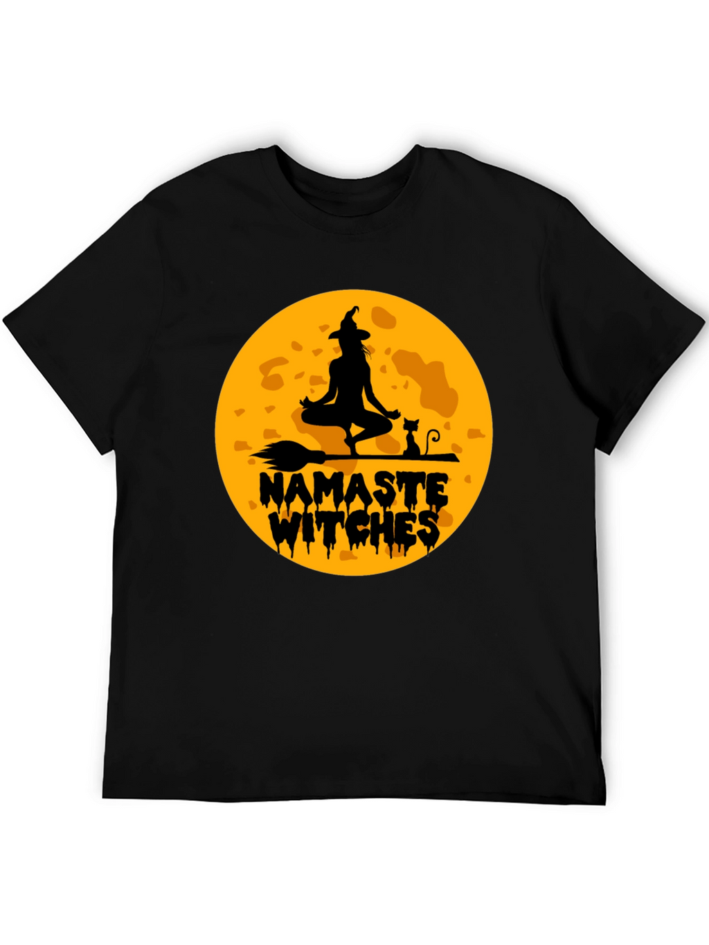 Namaste Witches Graphic T-Shirt - Halloween Yoga