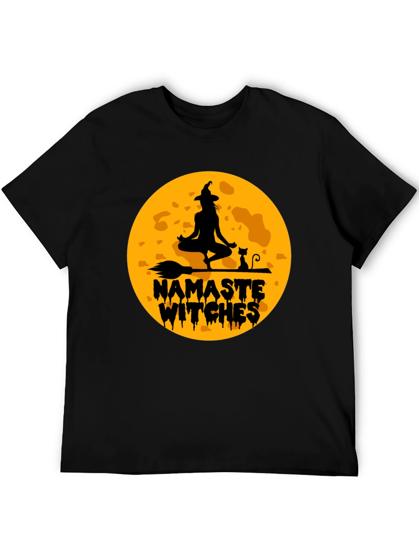 Namaste Witches Graphic T-Shirt - Halloween Yoga