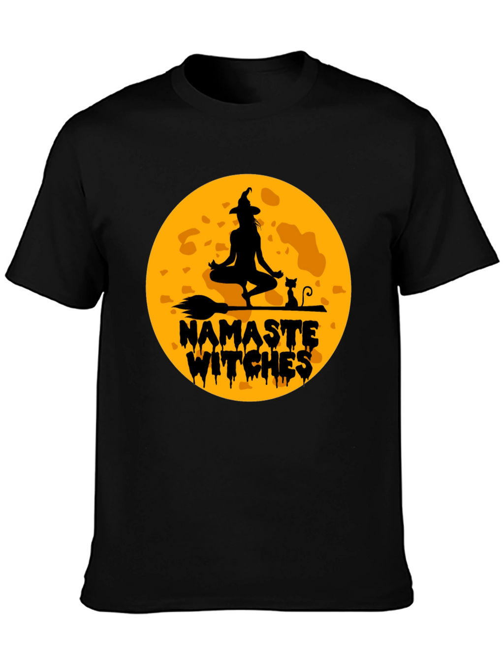 Namaste Witches Graphic T-Shirt - Halloween Yoga