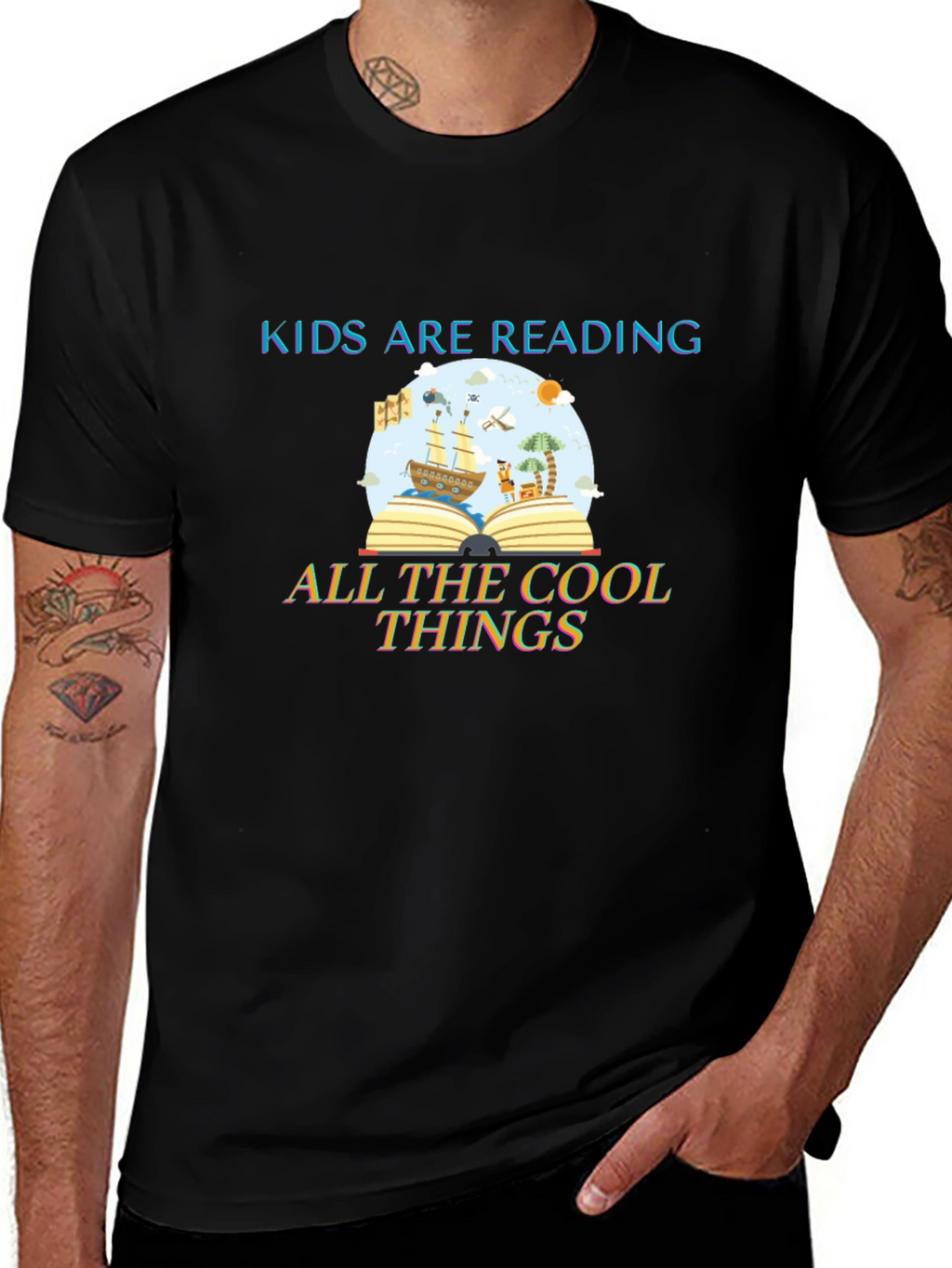 Kids Are Reading Cool Things Graphic T-Shirt