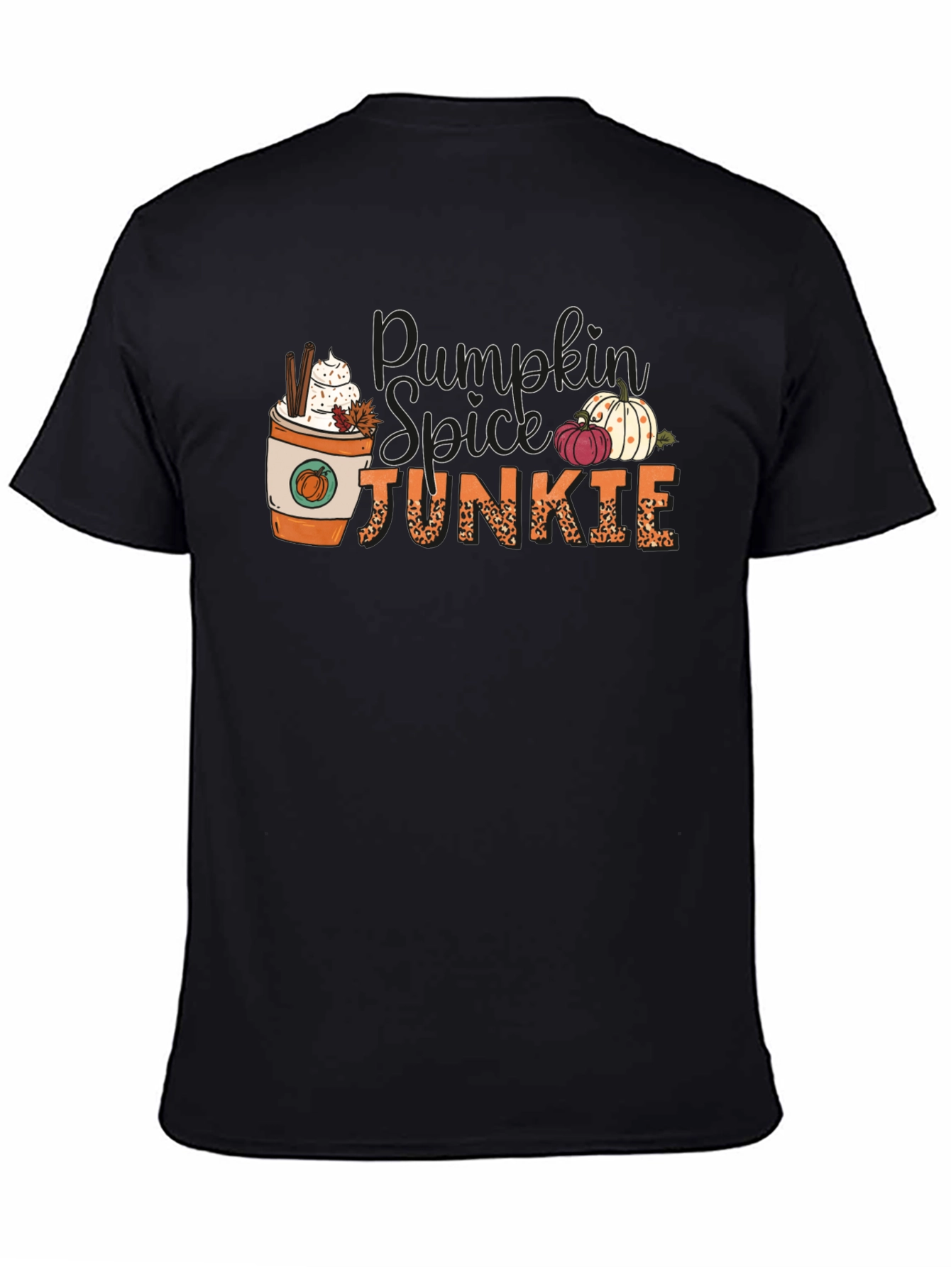 Pumpkin Spice Junkie Black Tee