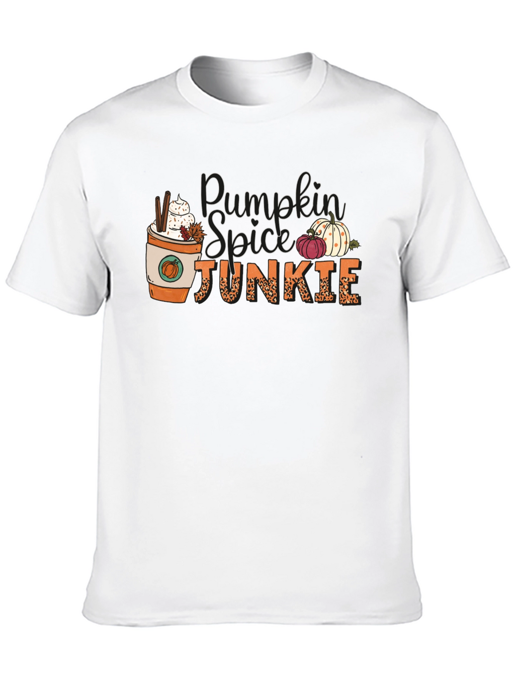 Pumpkin Spice Junkie Black Tee