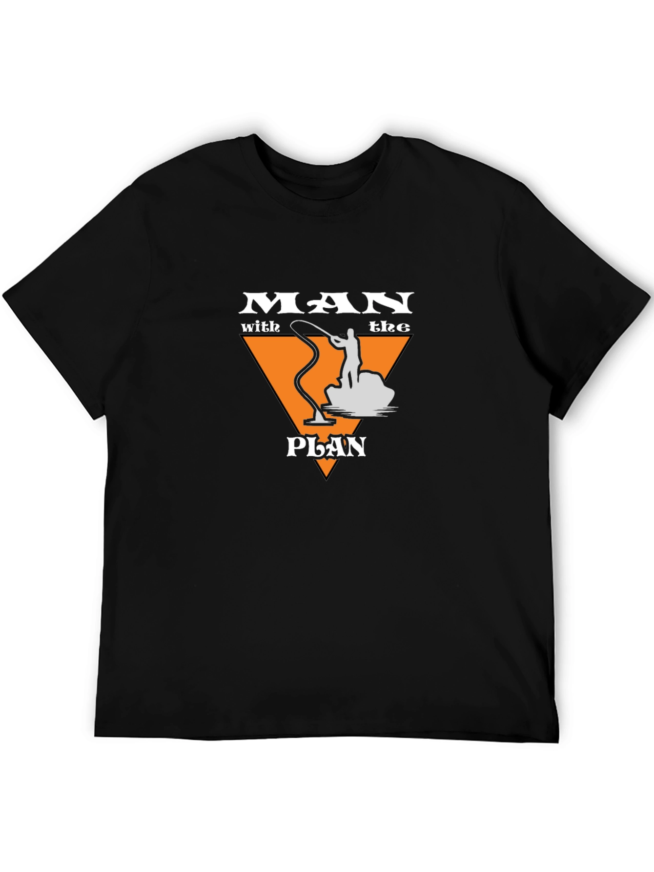 Man With The Plan Fishing Graphic T-Shirt