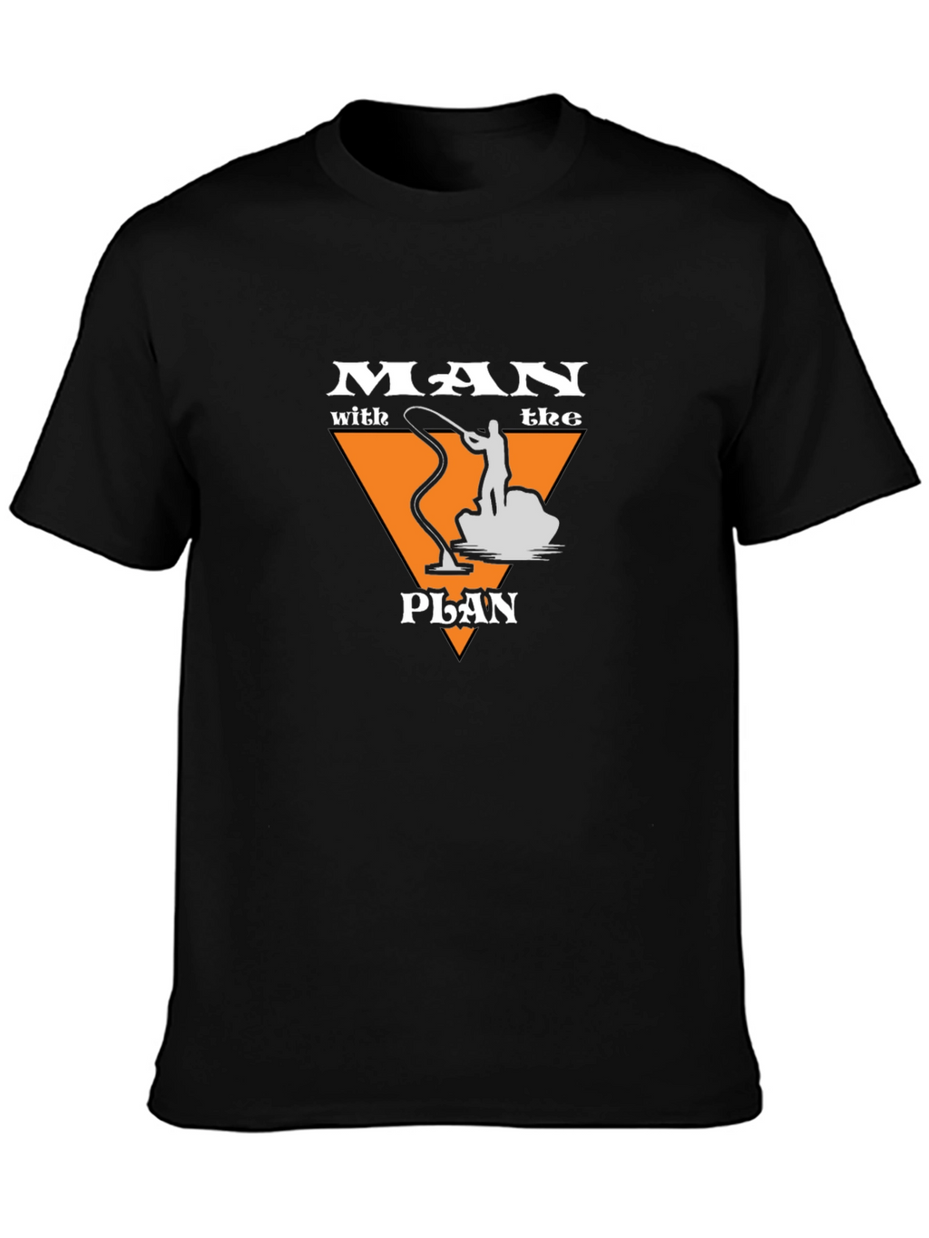 Man With The Plan Fishing Graphic T-Shirt