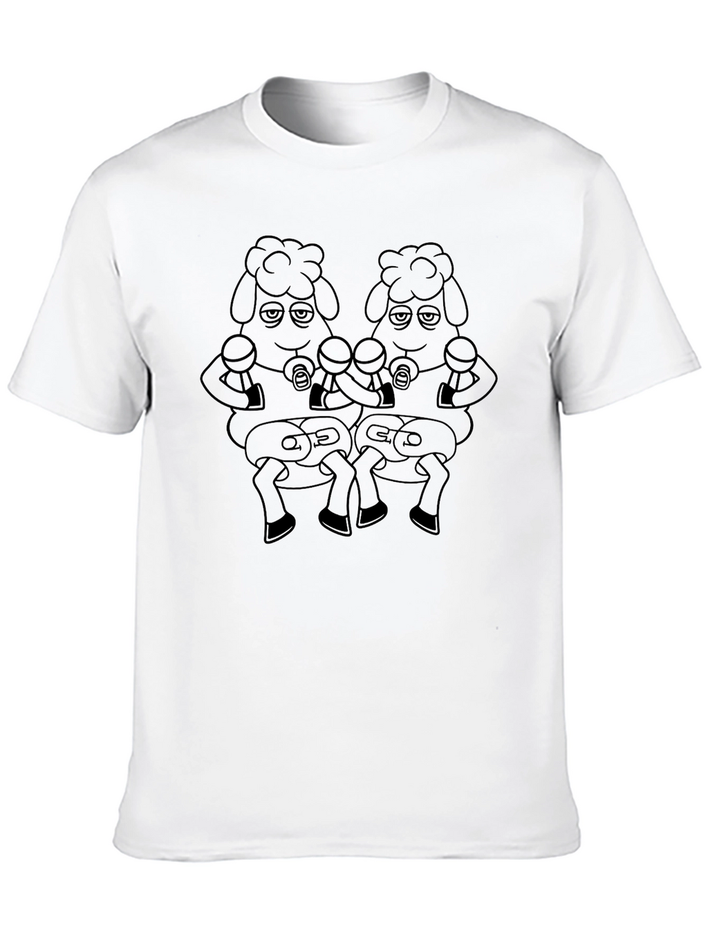 Cartoon Sheep Boxer T-Shirt
