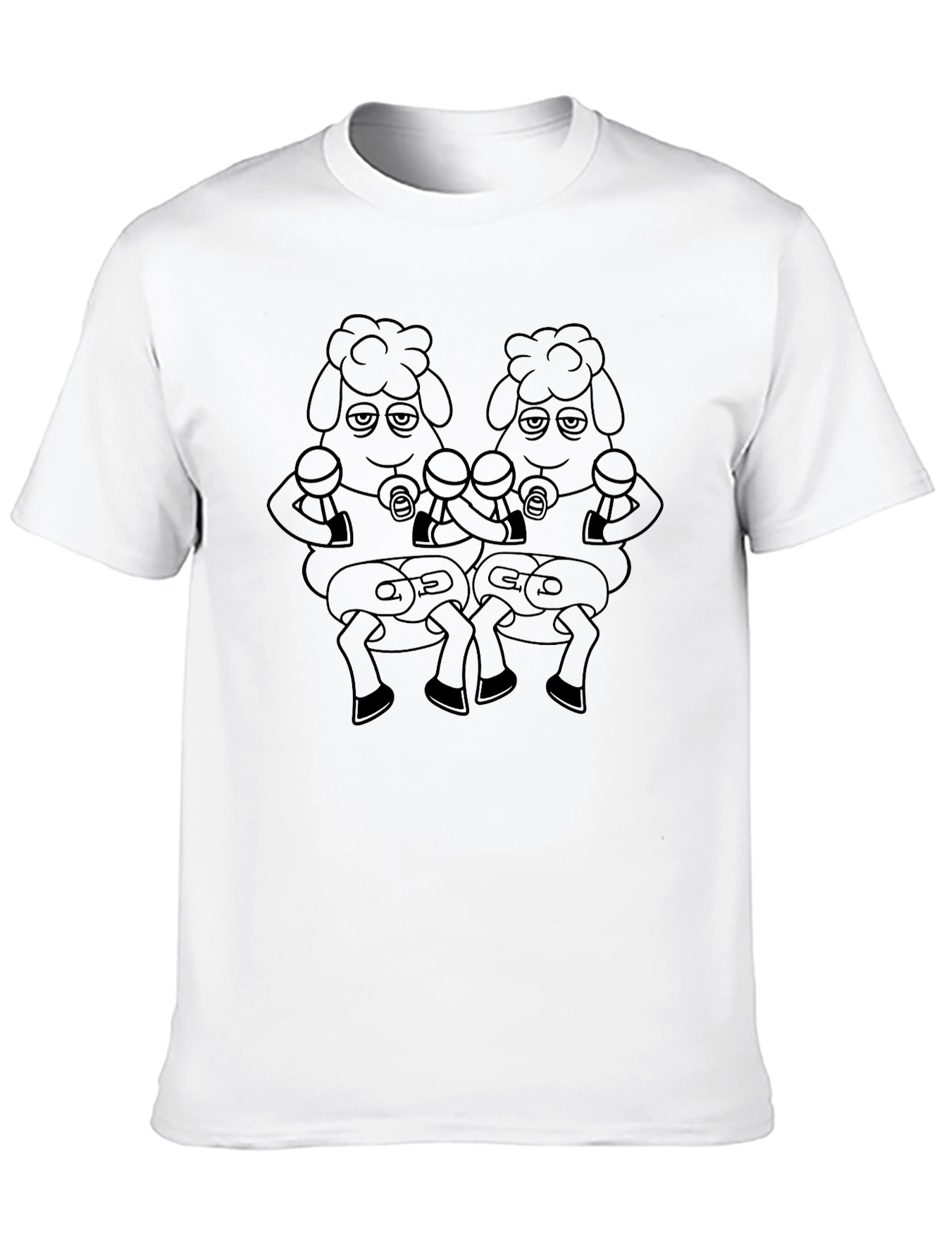 Cartoon Sheep Boxer T-Shirt