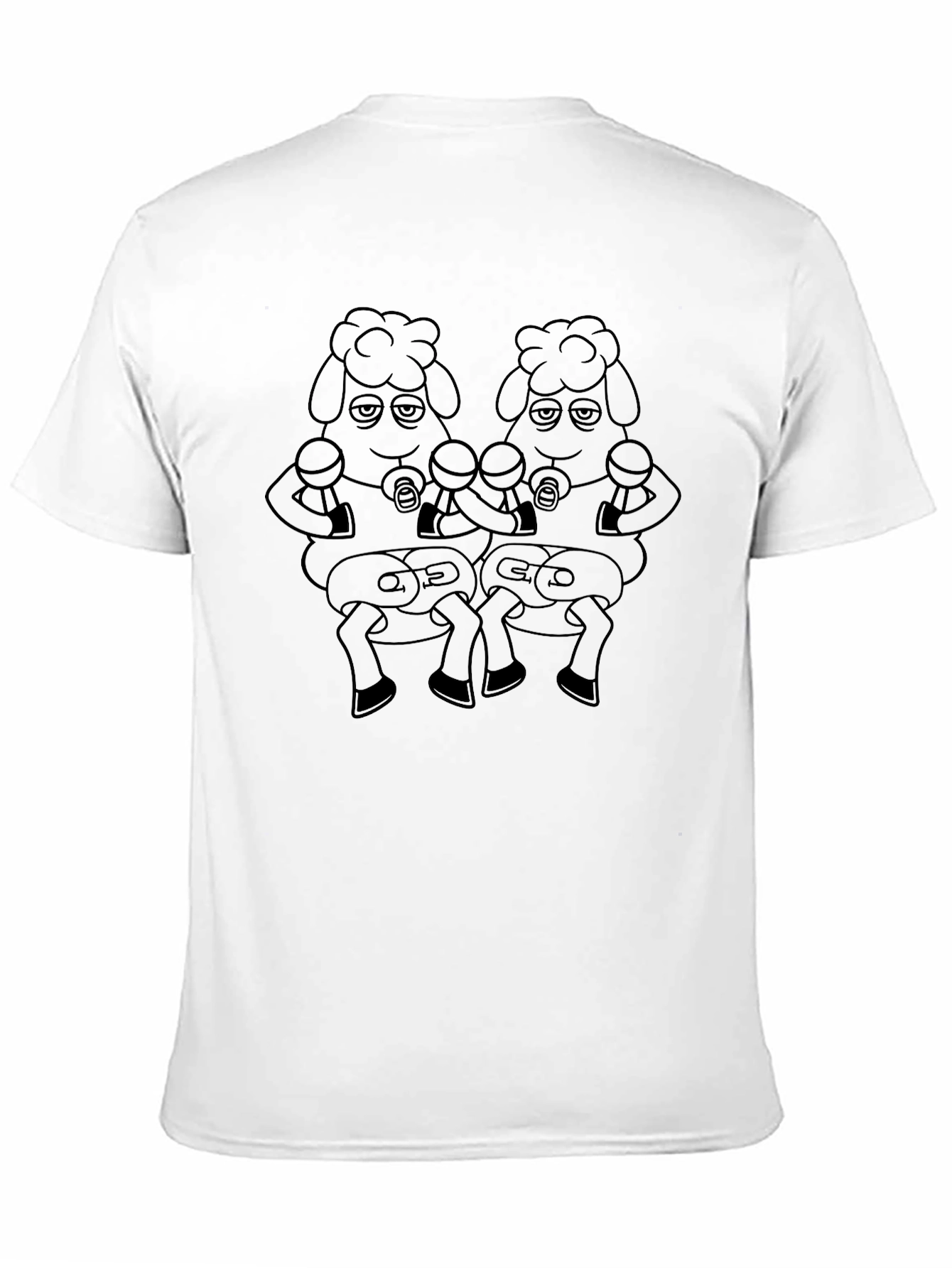 Cartoon Sheep Boxer T-Shirt