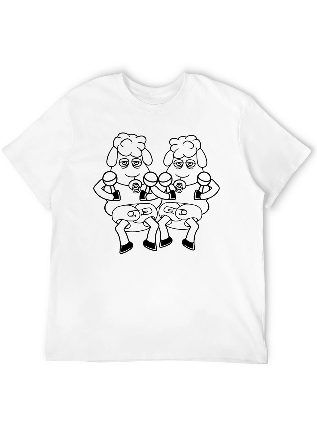 Cartoon Sheep Boxer T-Shirt