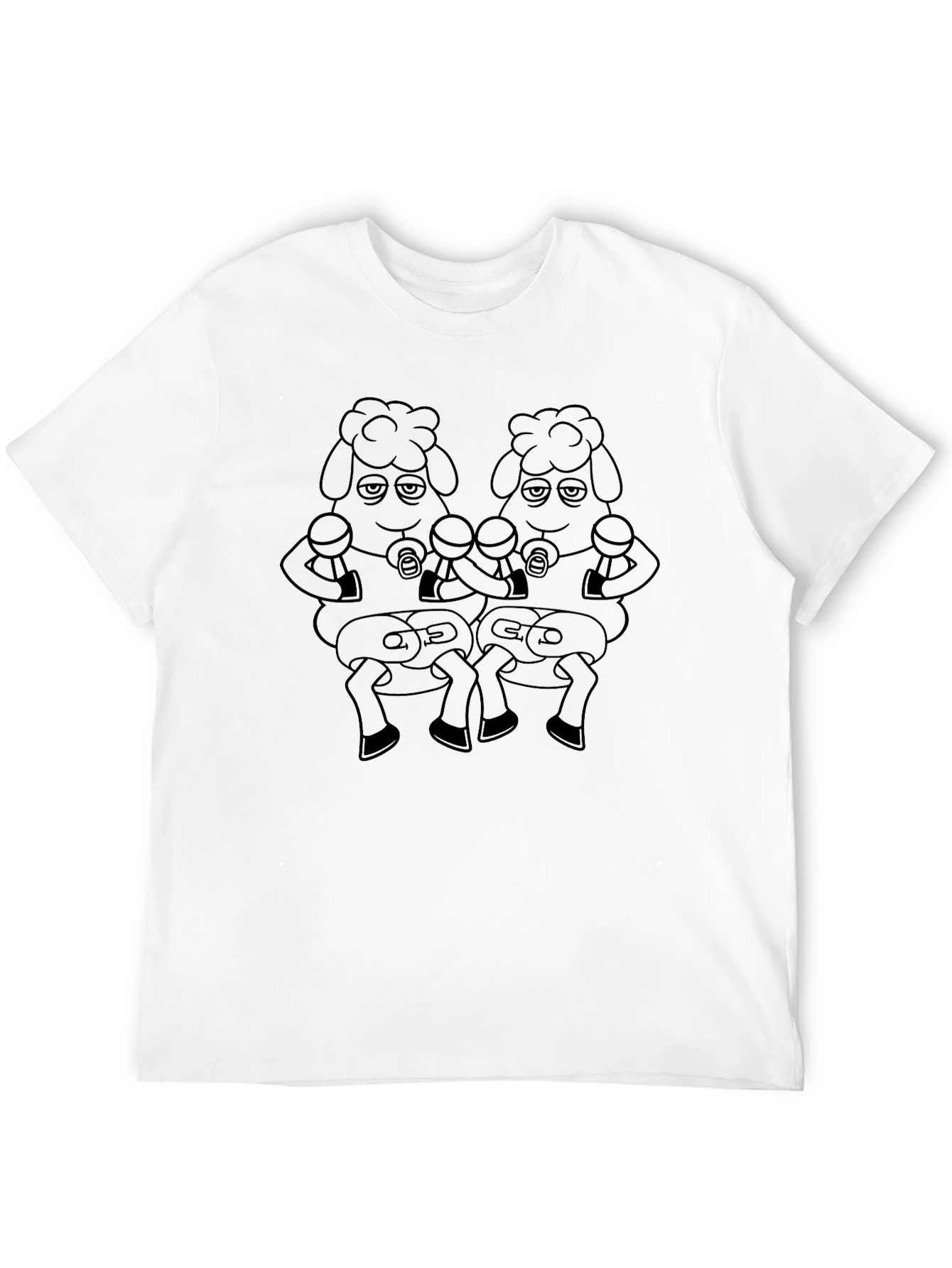 Cartoon Sheep Boxer T-Shirt
