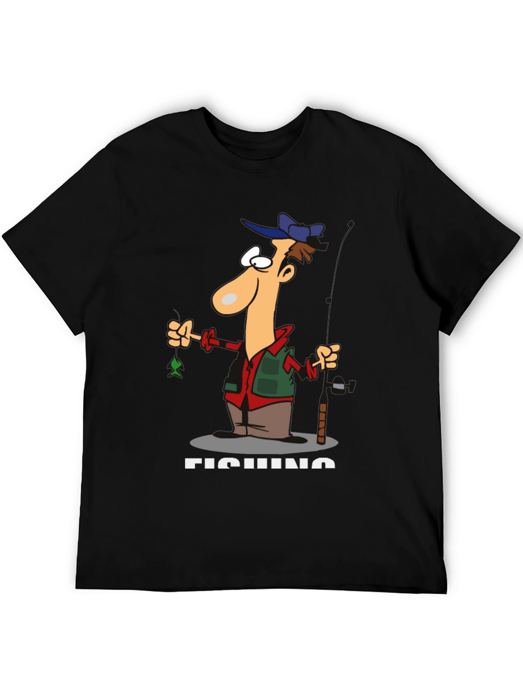 Funny Fishing Cartoon T-Shirt