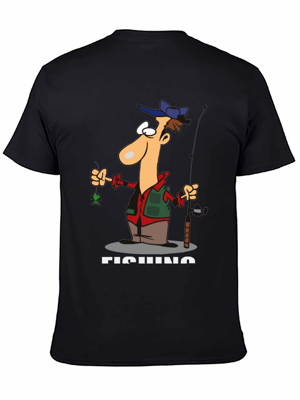 Funny Fishing Cartoon T-Shirt