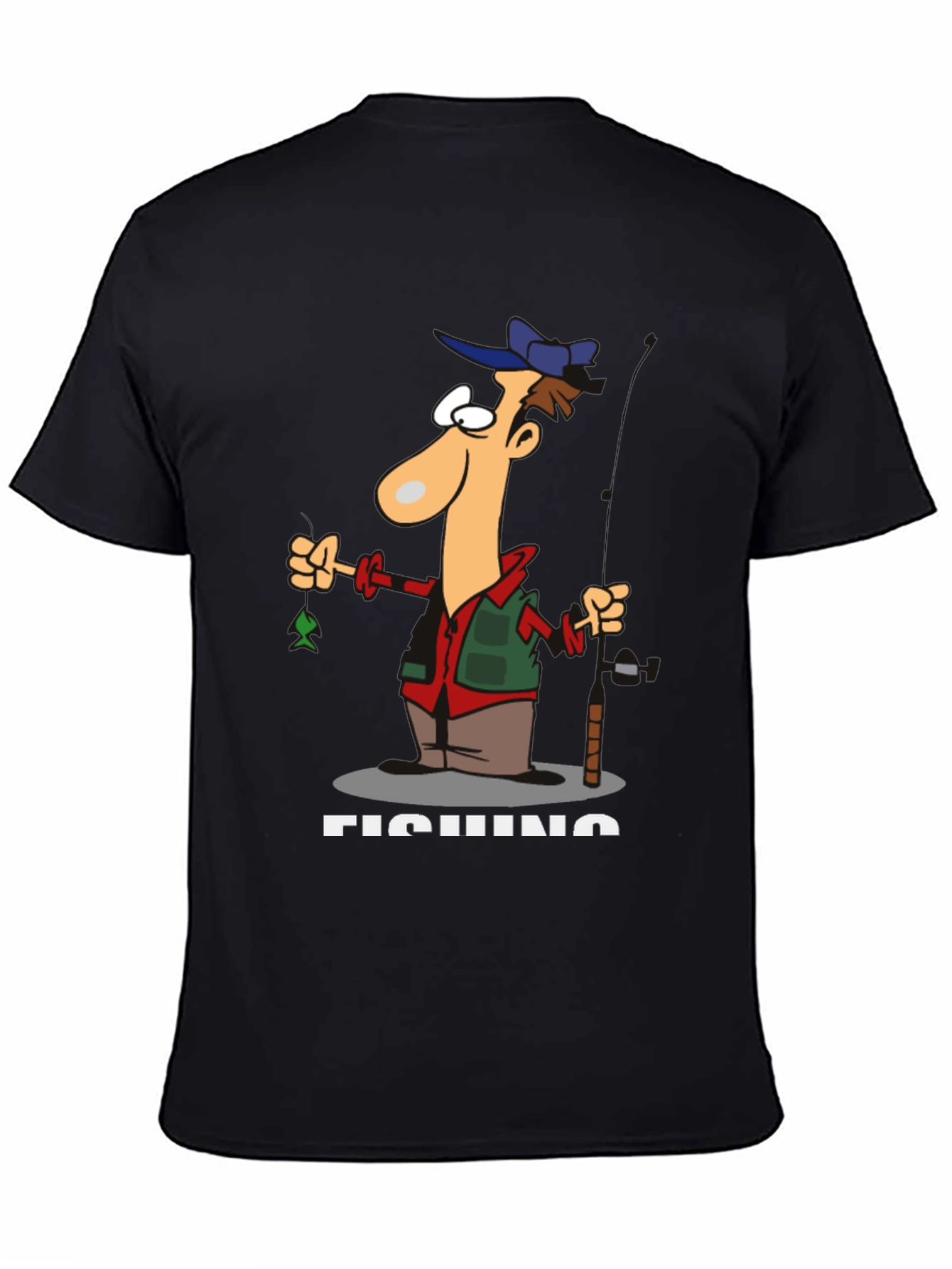 Funny Fishing Cartoon T-Shirt