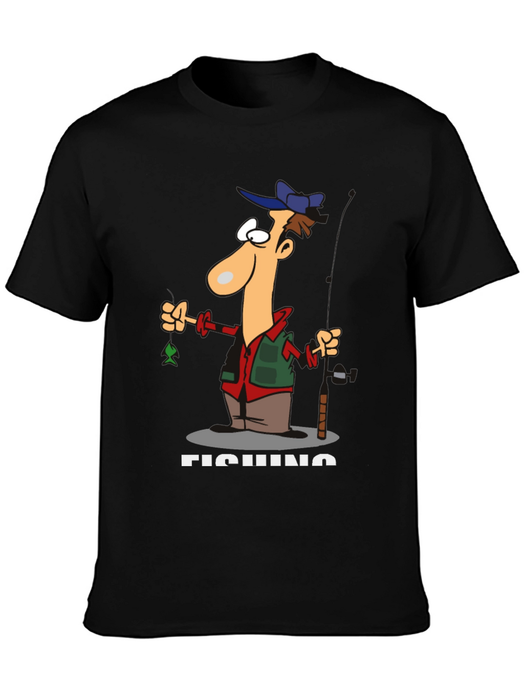 Funny Fishing Cartoon T-Shirt