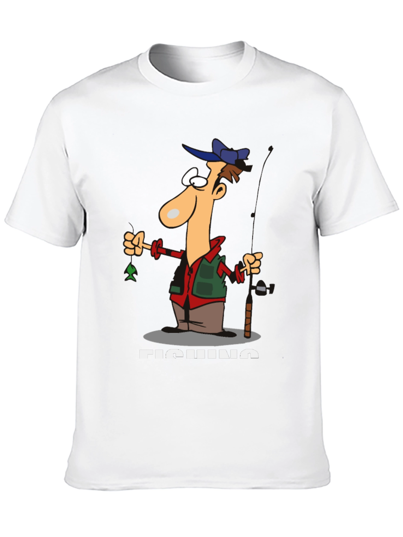 Funny Fishing Cartoon T-Shirt